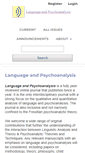 Mobile Screenshot of language-and-psychoanalysis.com