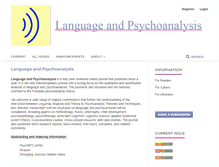 Tablet Screenshot of language-and-psychoanalysis.com